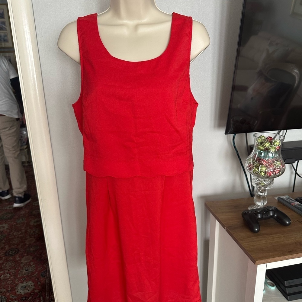 Double Zero Red Sleeveless Dress size Large - Picture 3 of 7